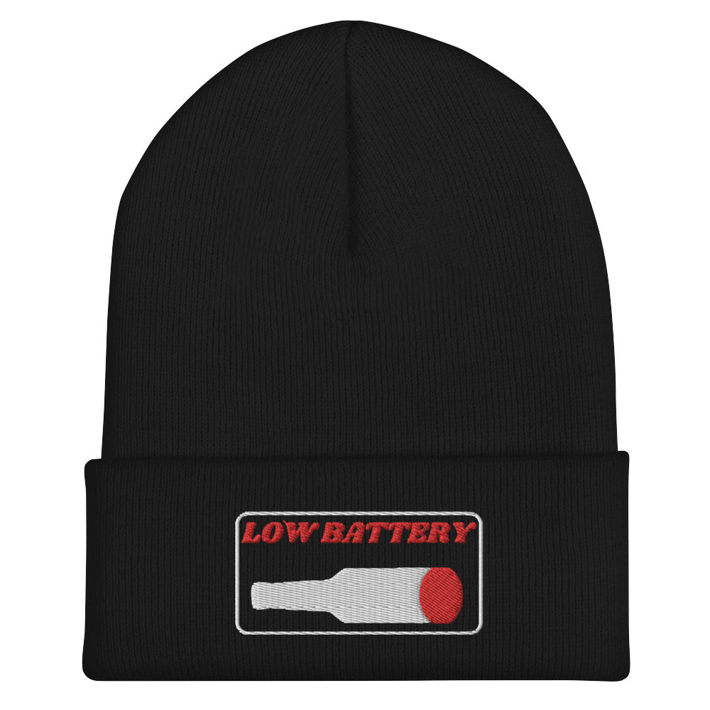 Low Battery Cuffed Beanie