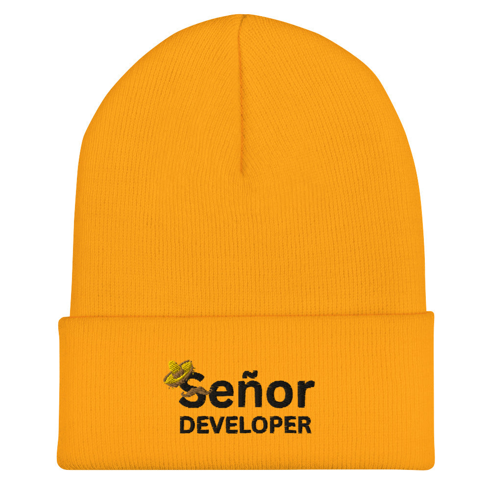 Señor Developer Cuffed Beanie - Light