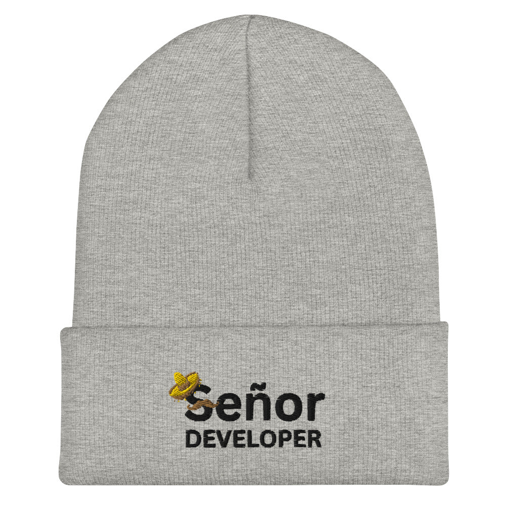 Señor Developer Cuffed Beanie - Light