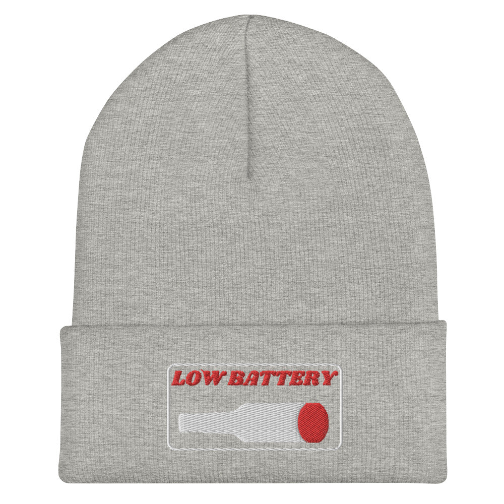 Low Battery Cuffed Beanie