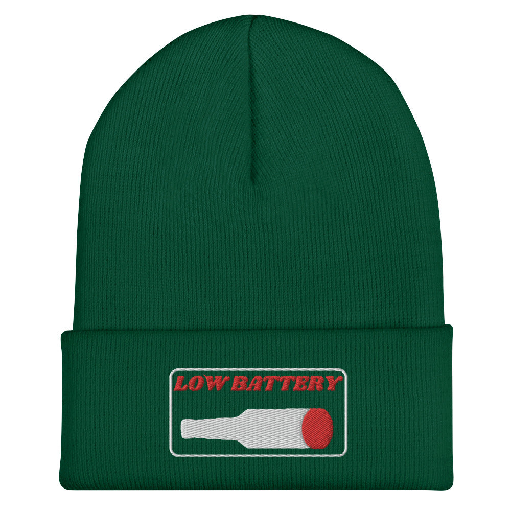 Low Battery Cuffed Beanie