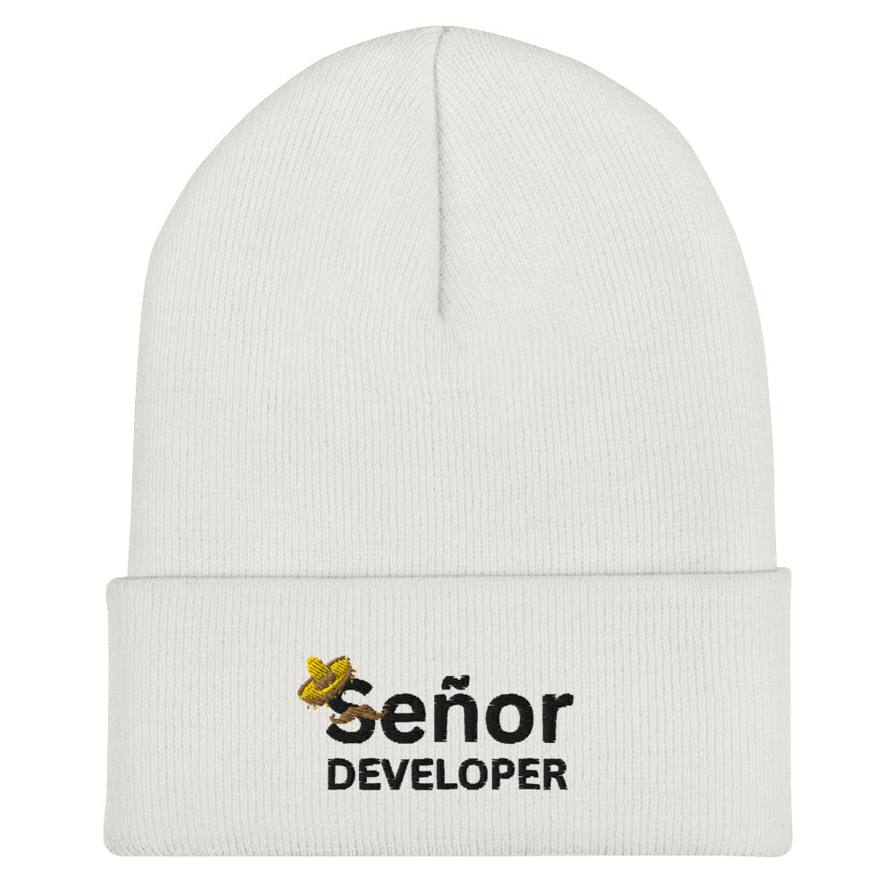 Señor Developer Cuffed Beanie - Light