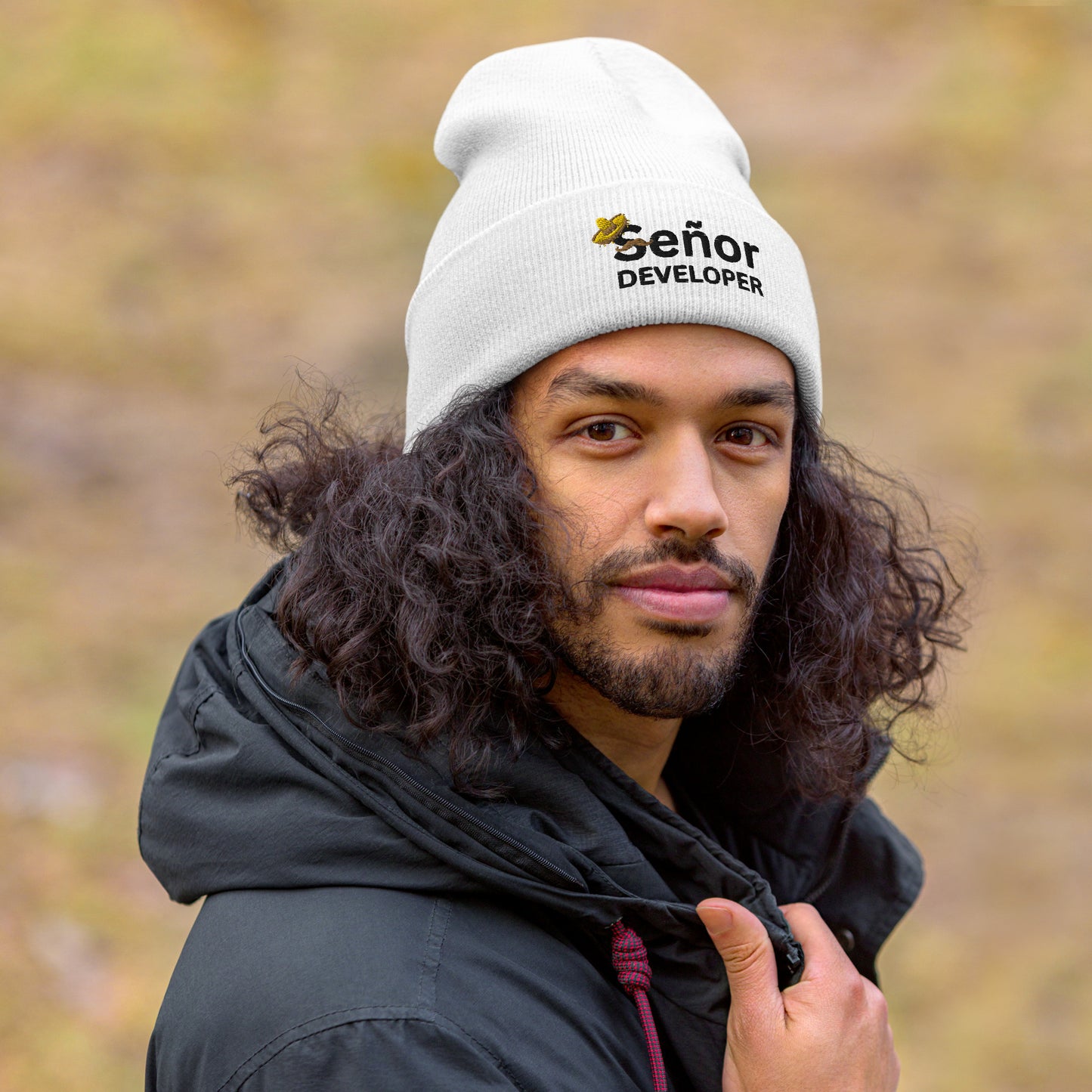 Señor Developer Cuffed Beanie - Light