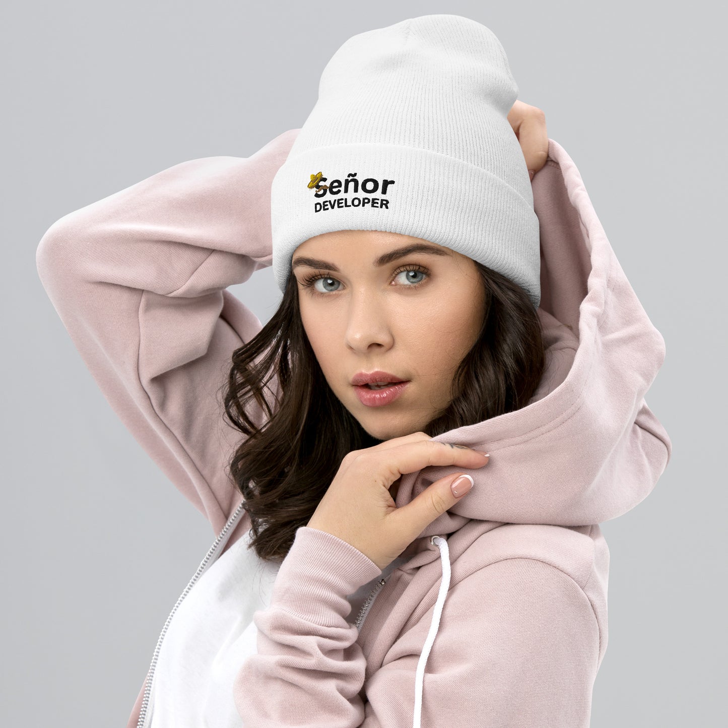 Señor Developer Cuffed Beanie - Light