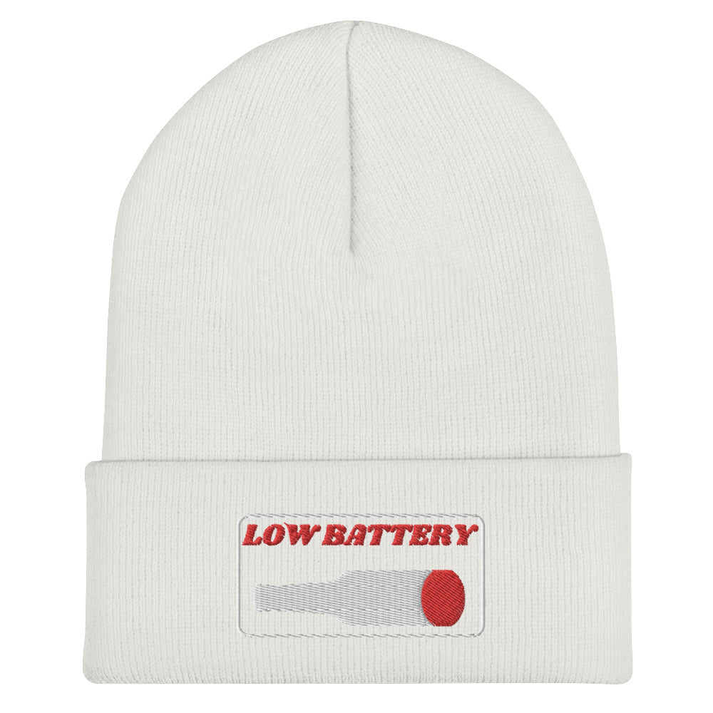 Low Battery Cuffed Beanie