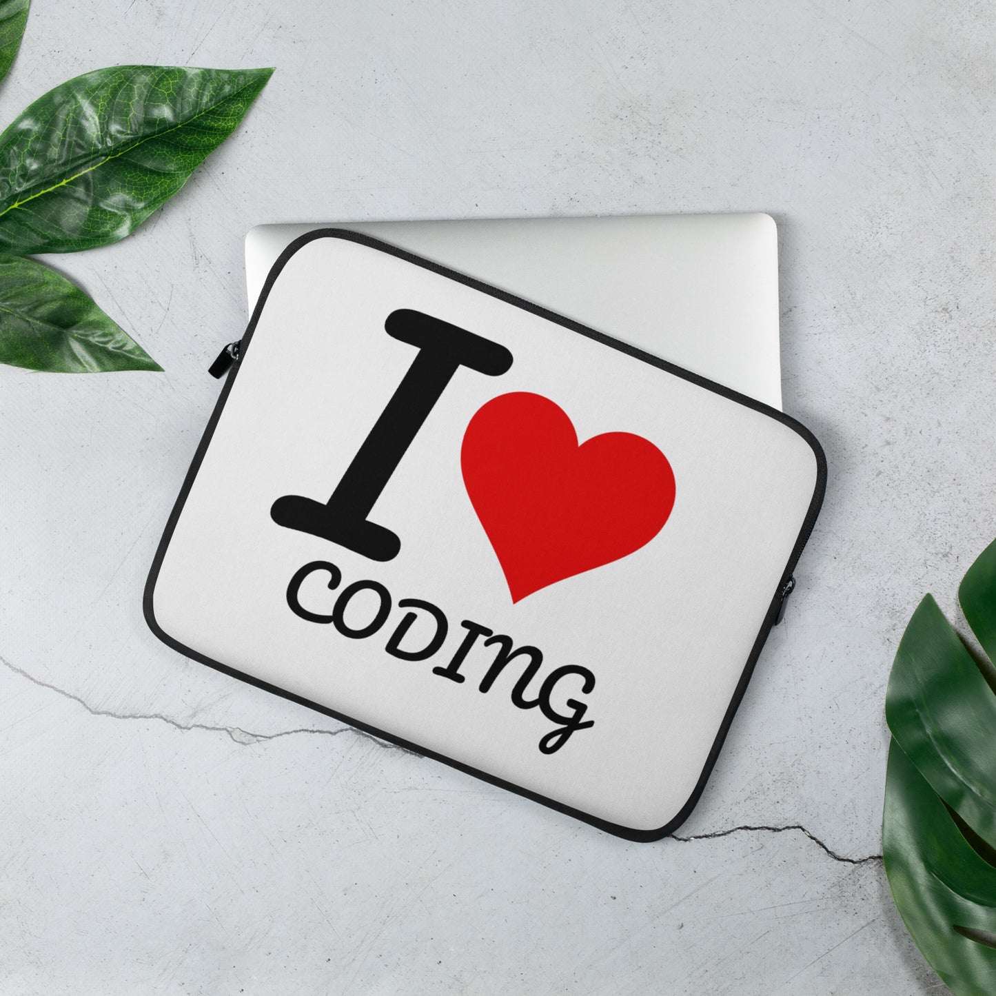 I Heart Coding Laptop Sleeve