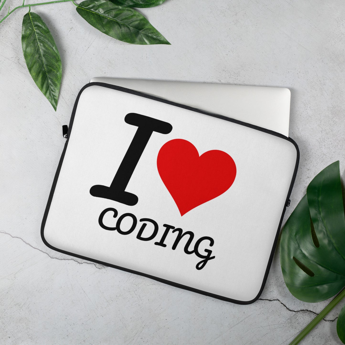 I Heart Coding Laptop Sleeve