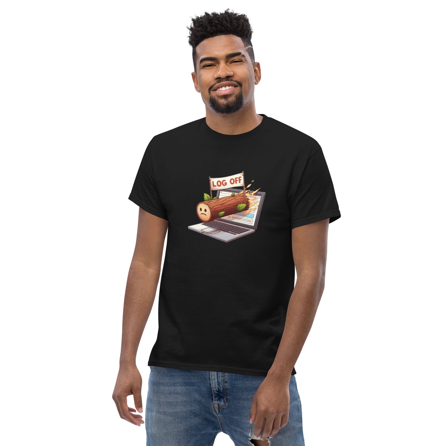 Log Off tee - Dark