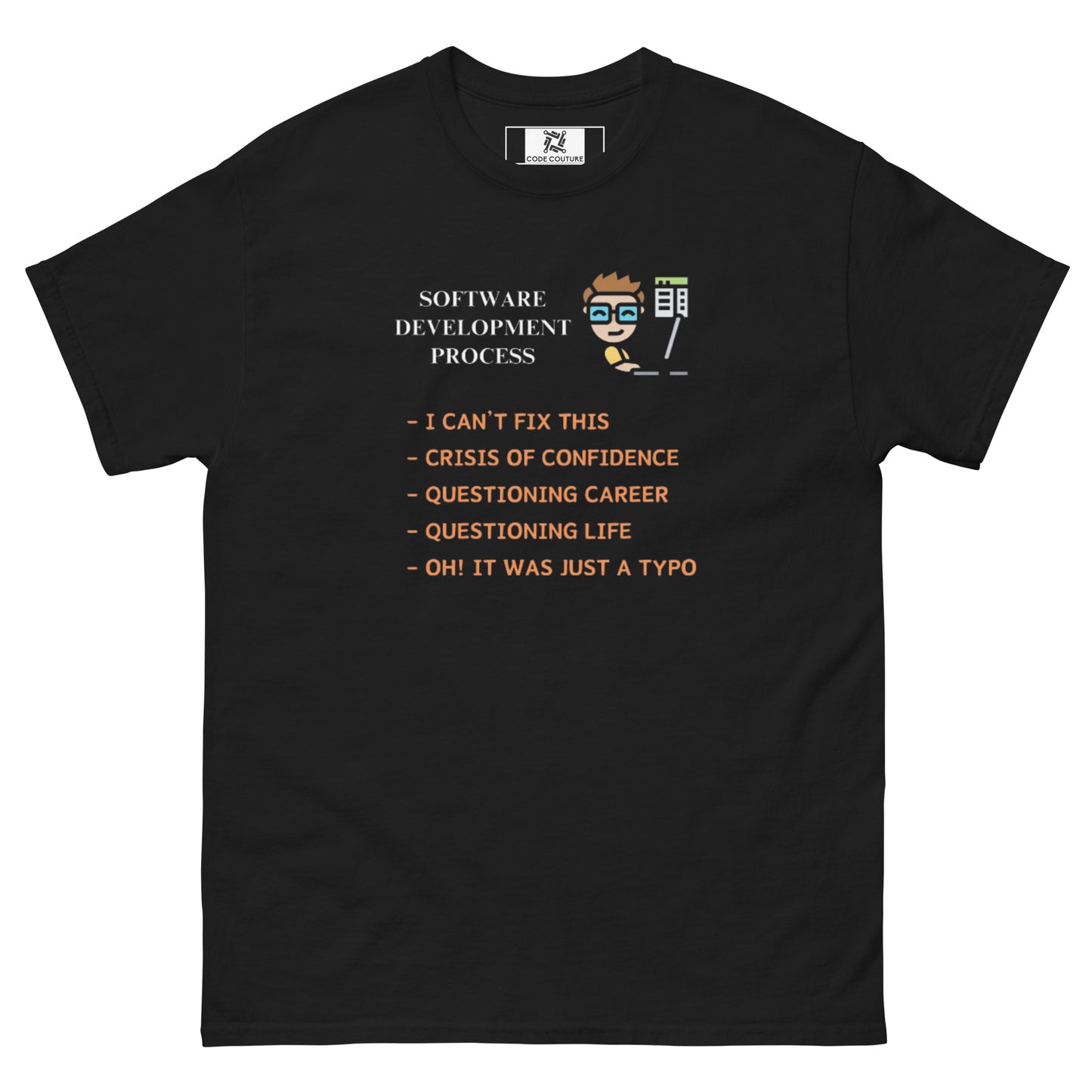 Development Process classic tee - Dark