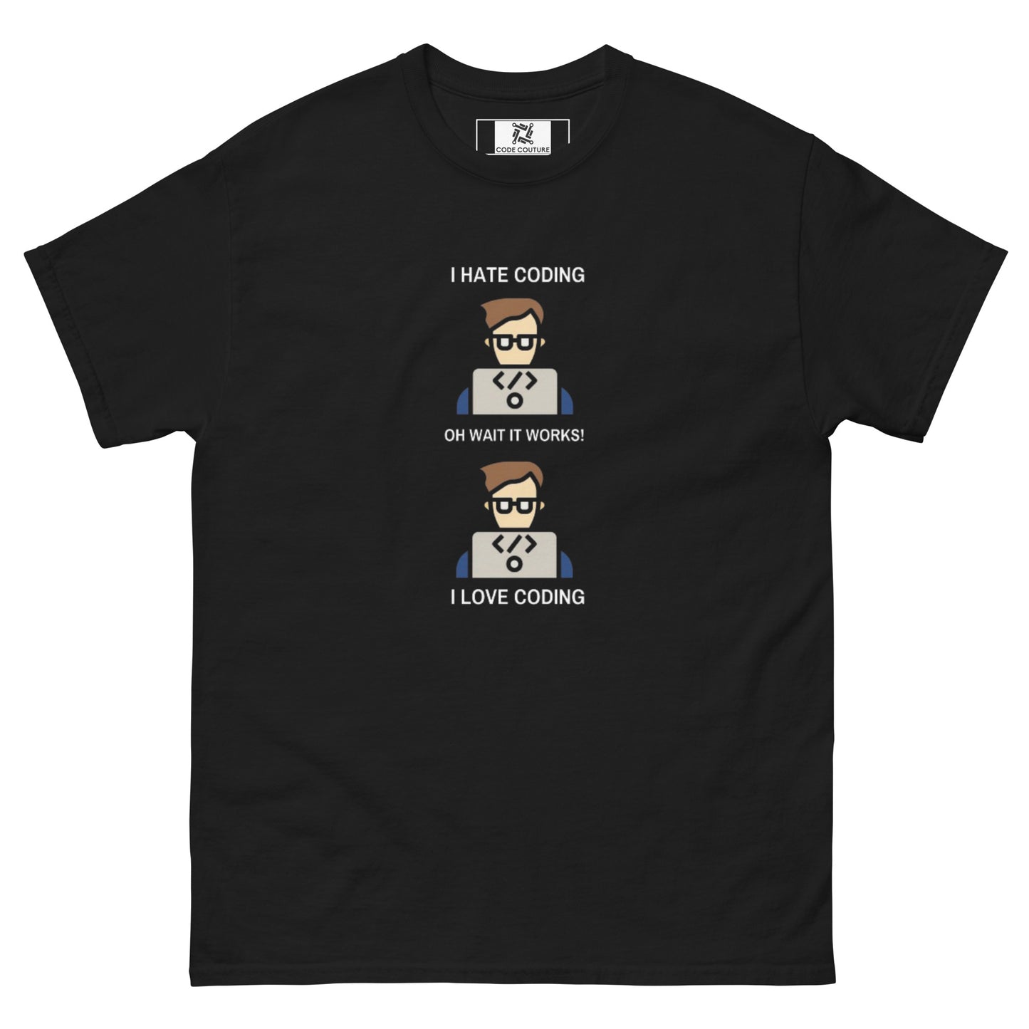 Love Hate Coding tee - Dark