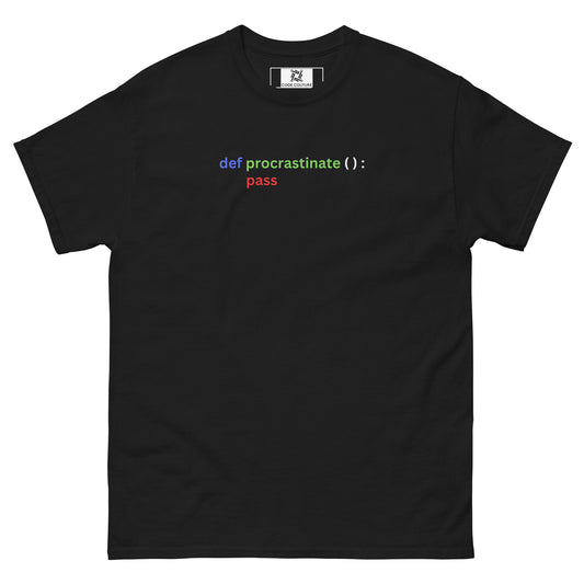 Procrastinate tee - Dark