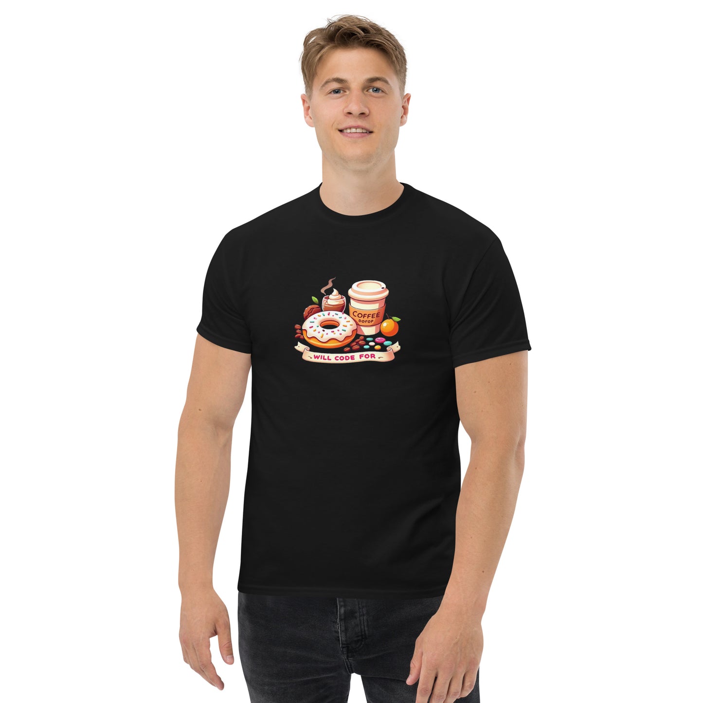 Code For Doughnuts tee - Dark