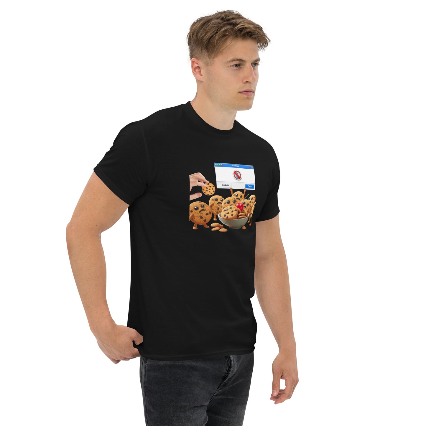 Delete Cookies tee - Dark