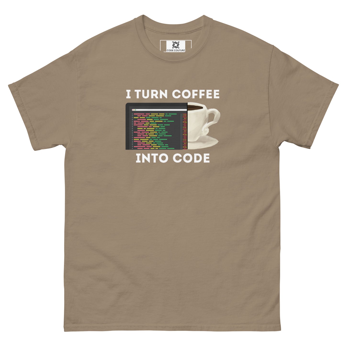 Coffee into Code classic tee