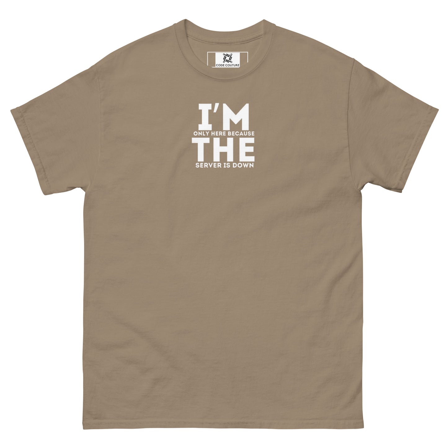 Why I'm here classic tee - Dark