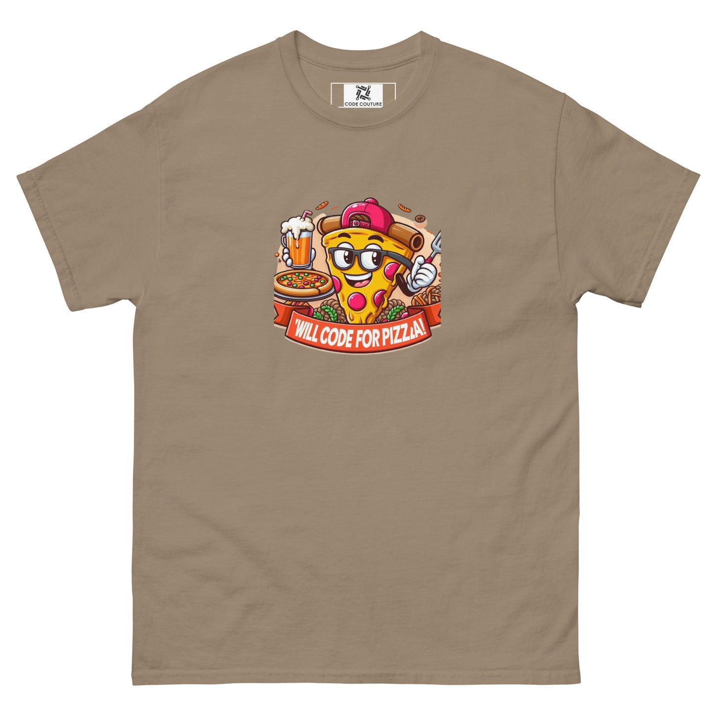 Code For Pizza tee - Dark