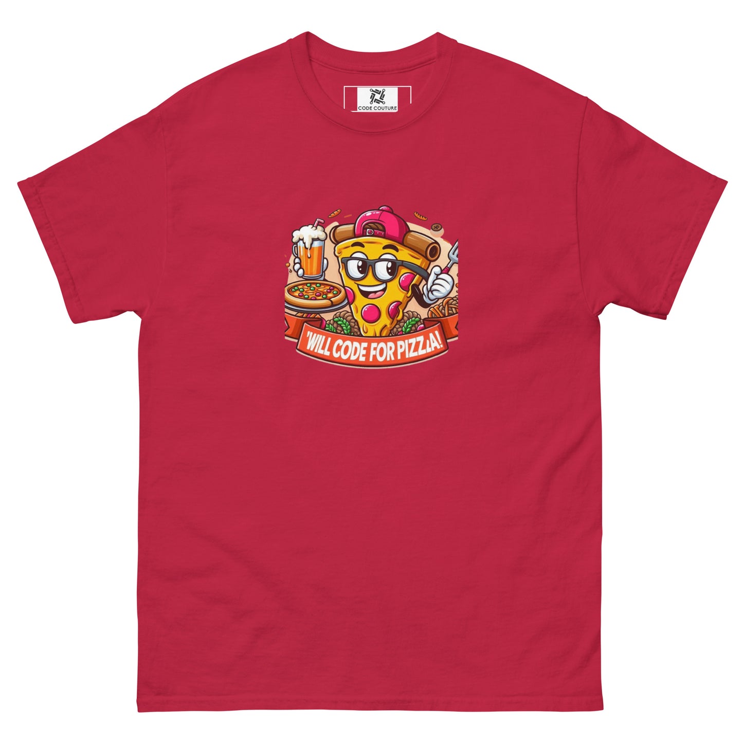 Code For Pizza tee - Dark