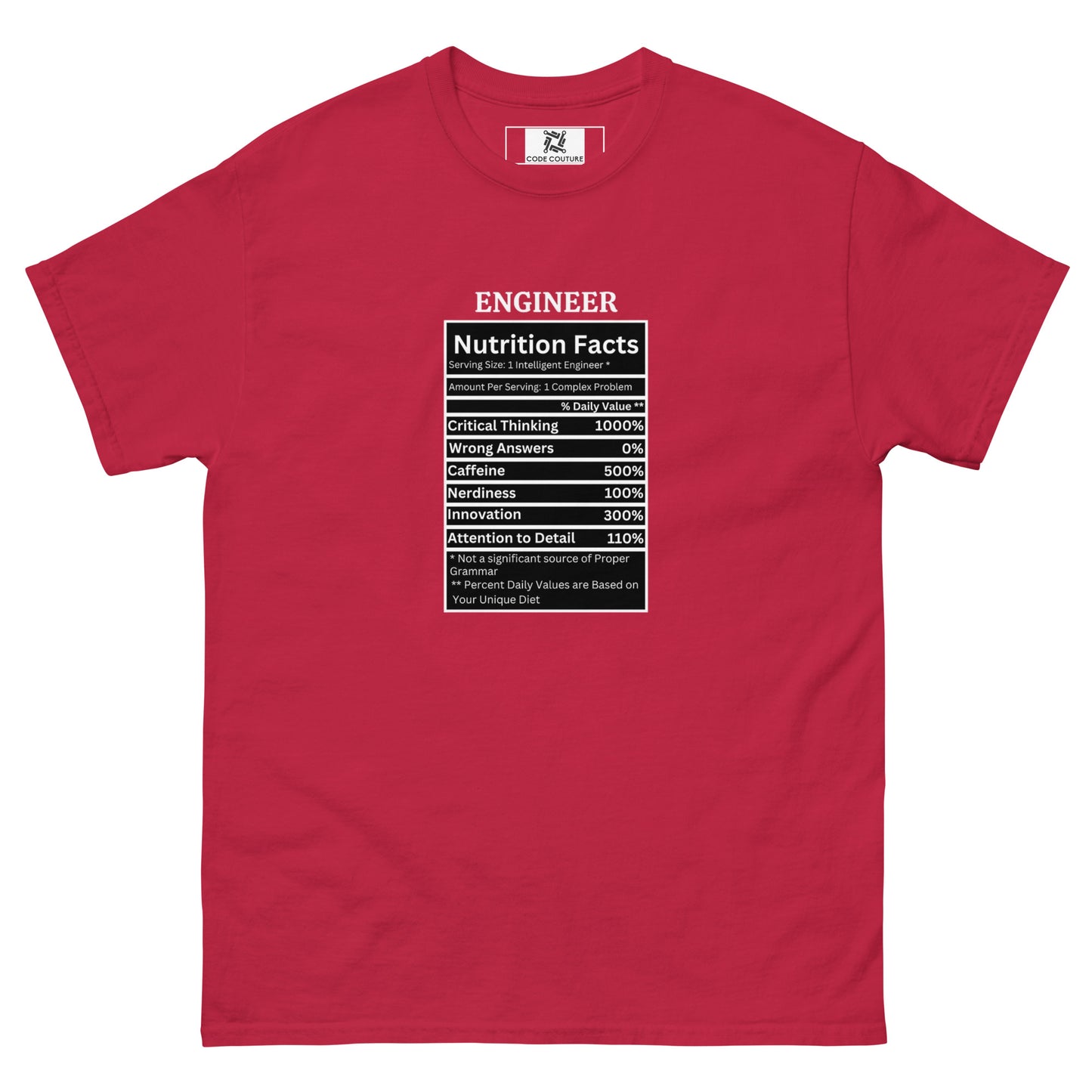 Nutrition Facts tee - Dark