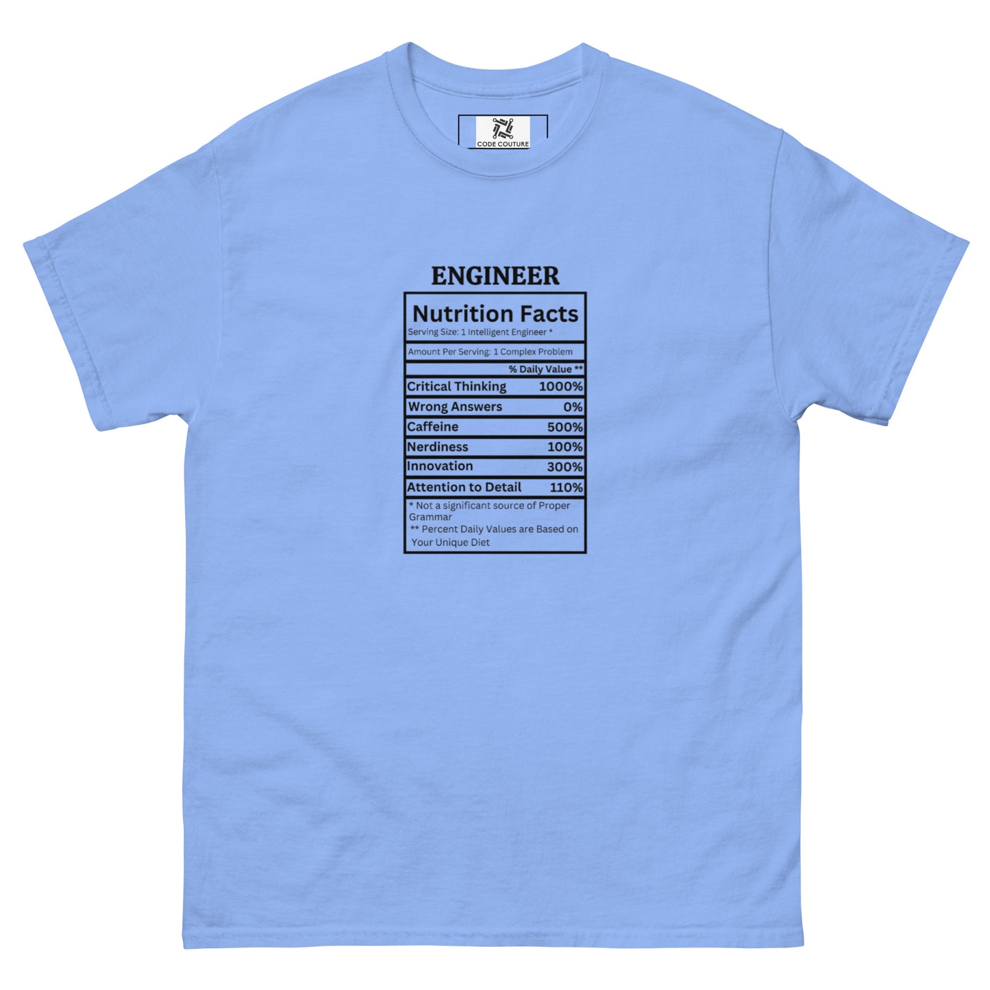 Nutrition Facts tee