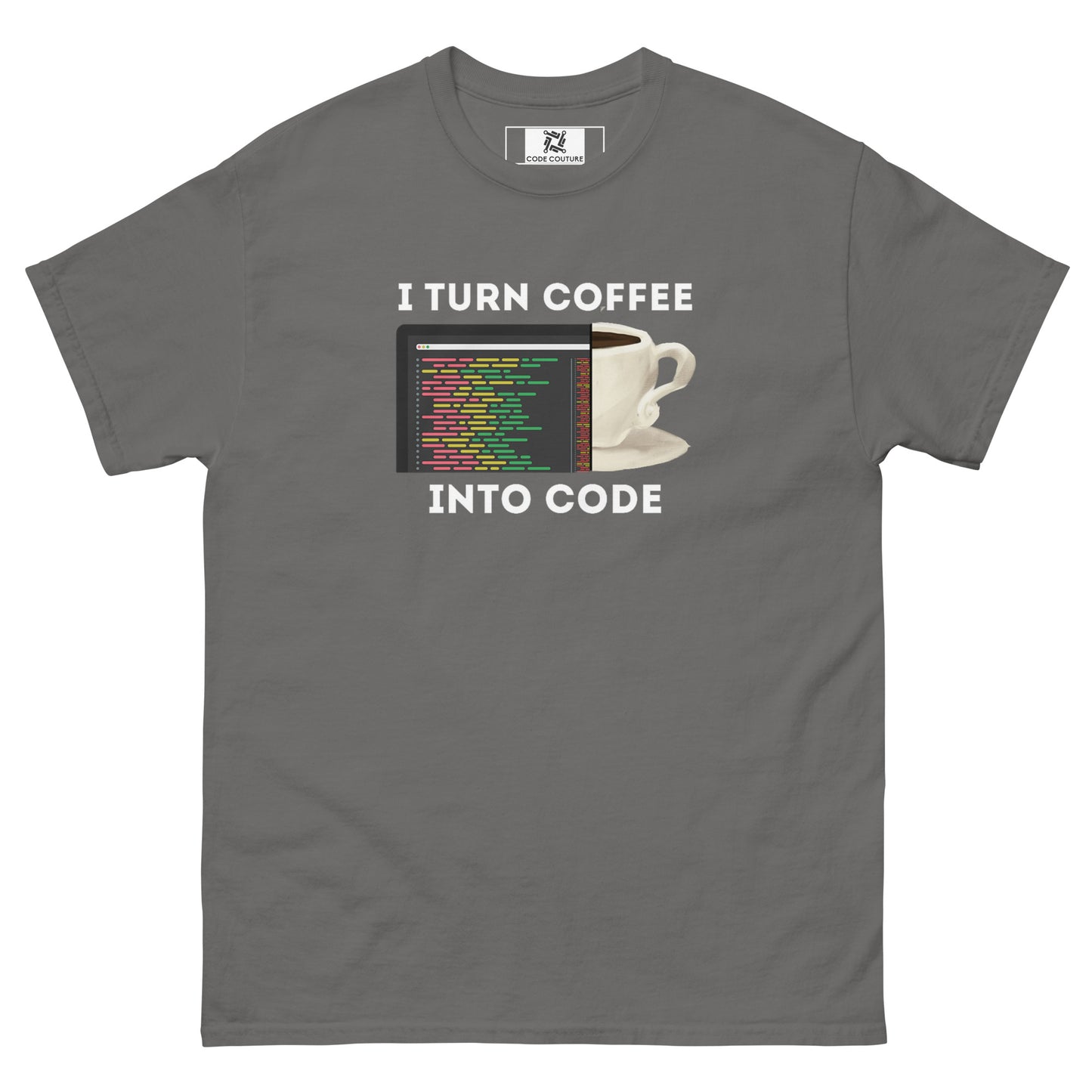 Coffee into Code classic tee