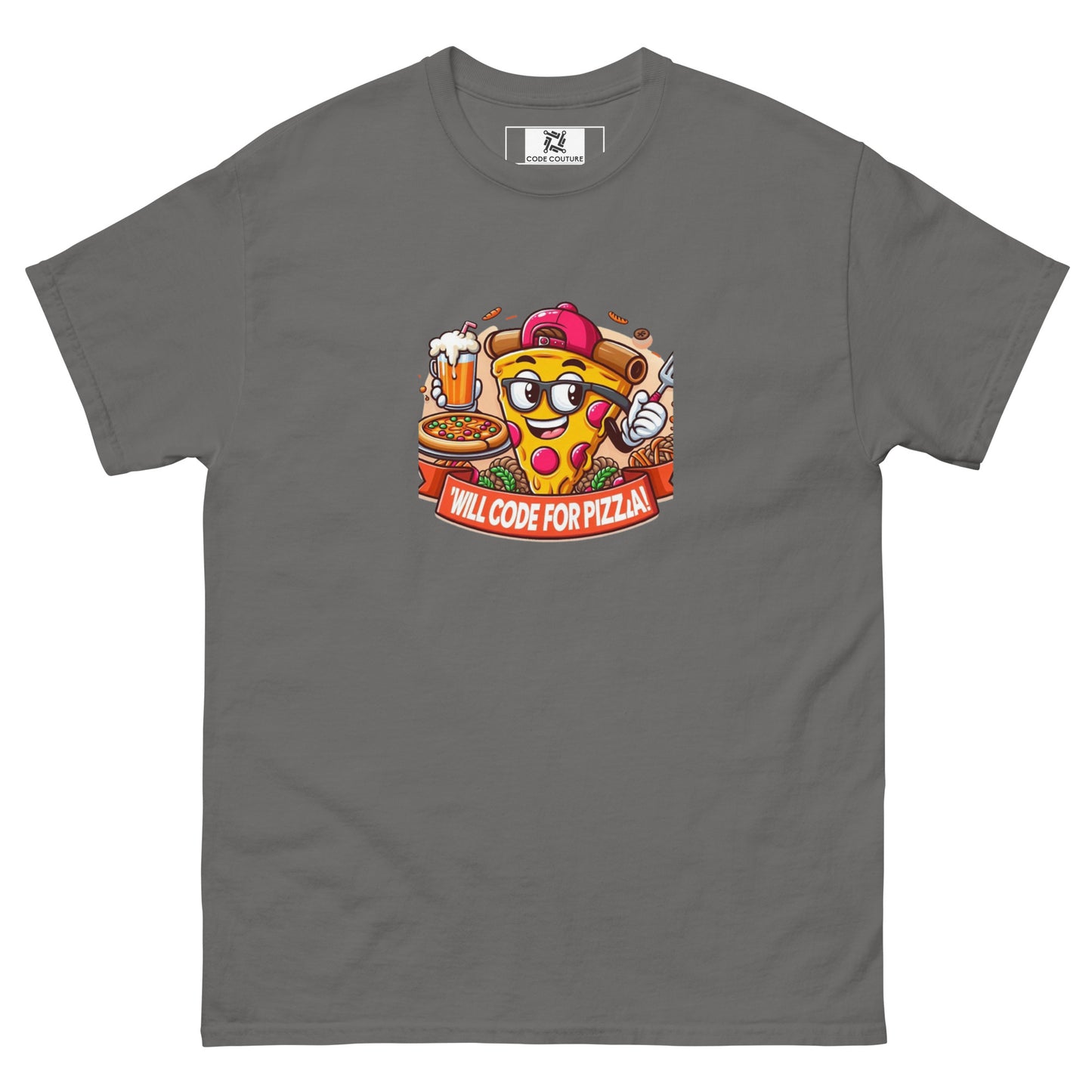 Code For Pizza tee - Dark