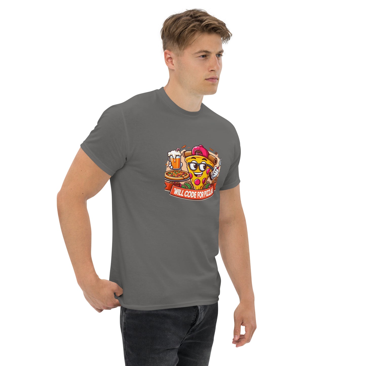 Code For Pizza tee - Dark