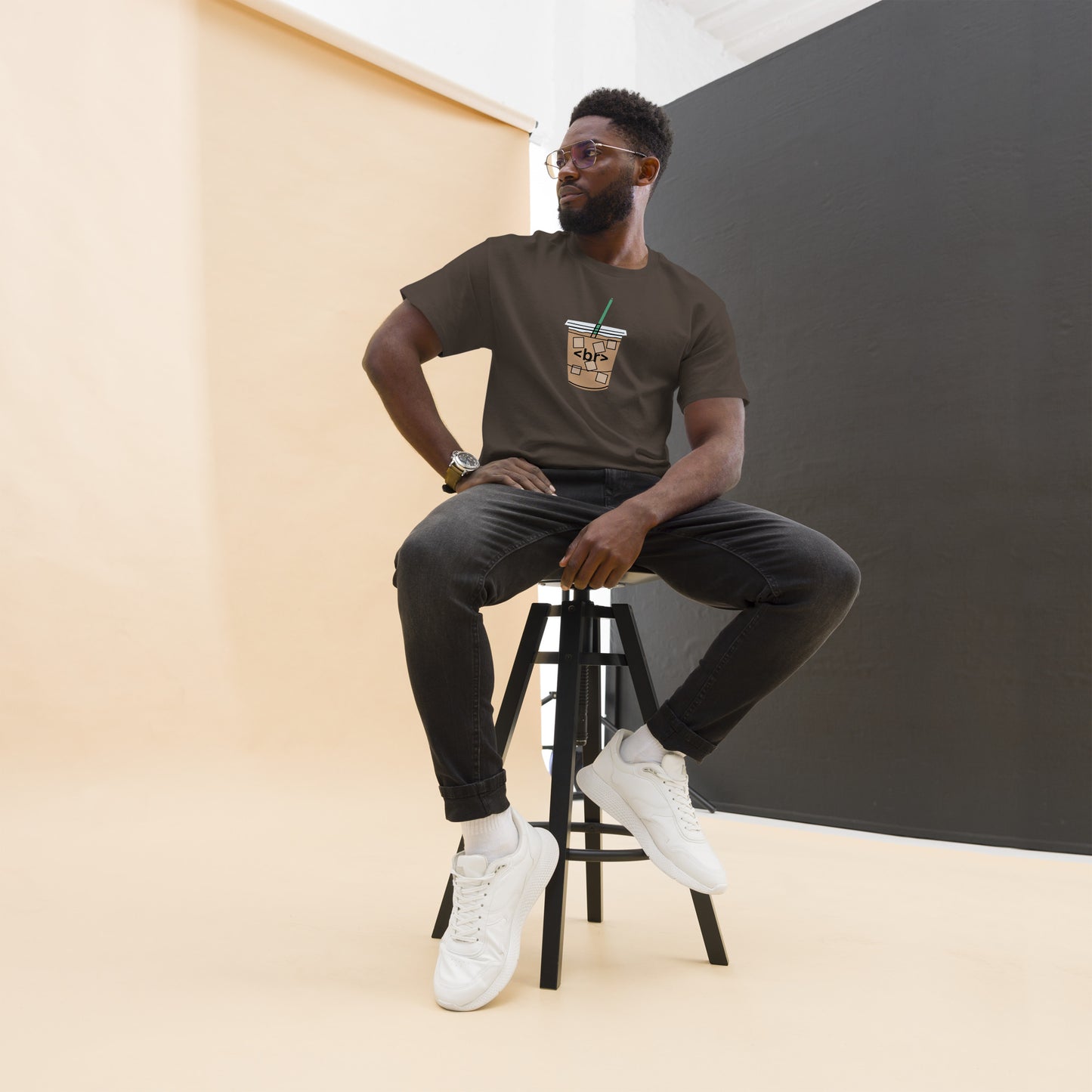 Iced Coffee classic tee - Dark