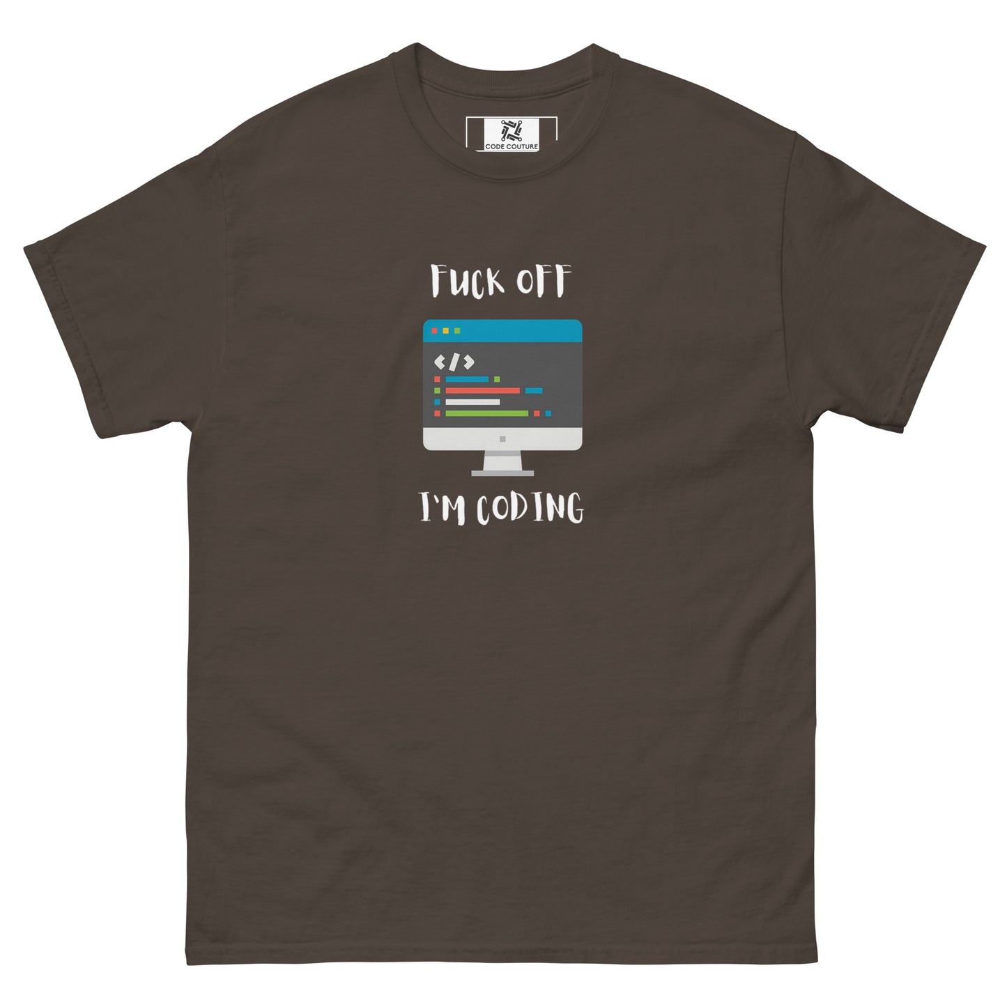 F Off I'm Coding tee - Dark