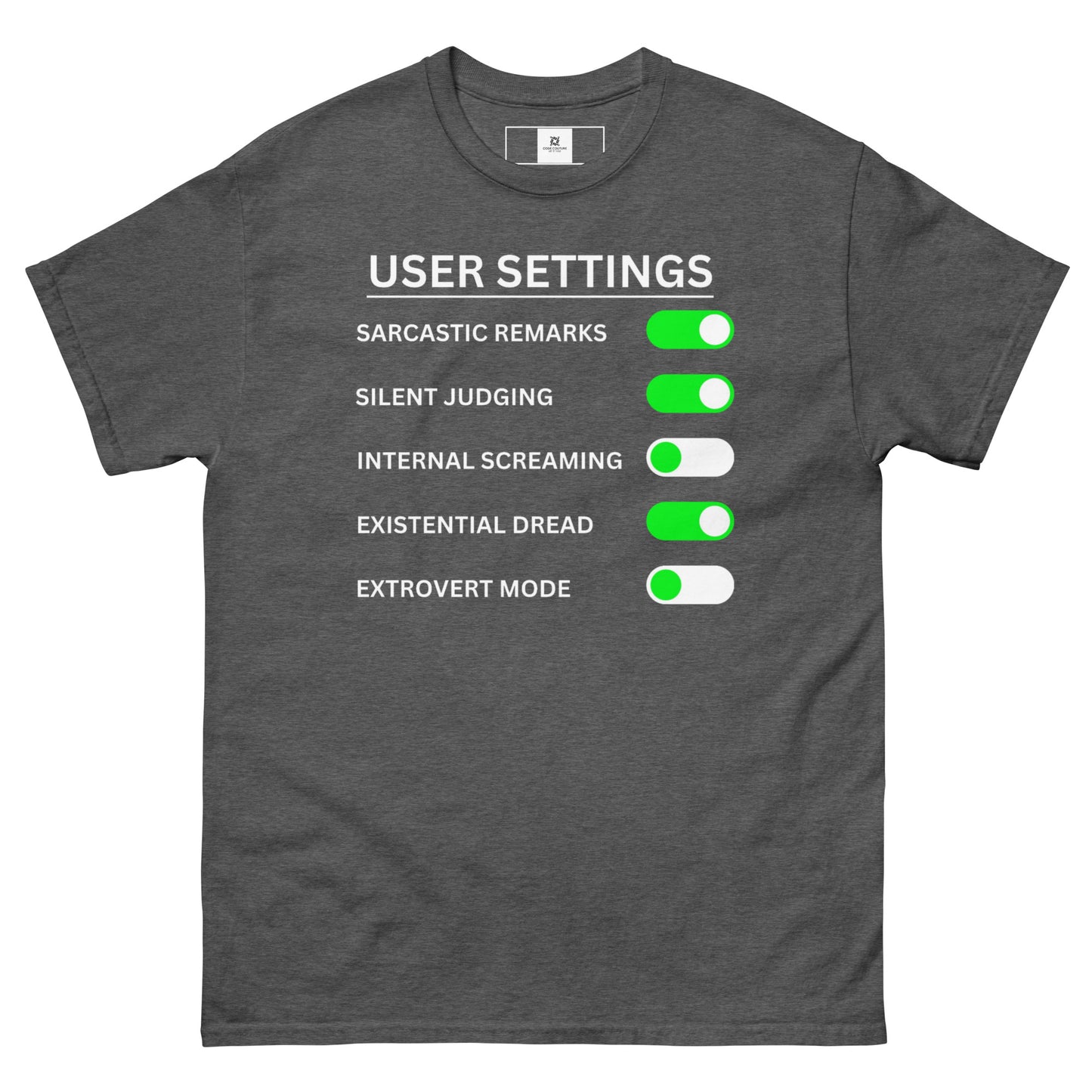 User Settings - Dark