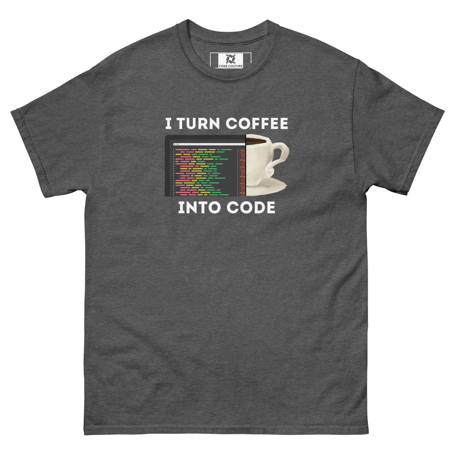 Coffee into Code classic tee