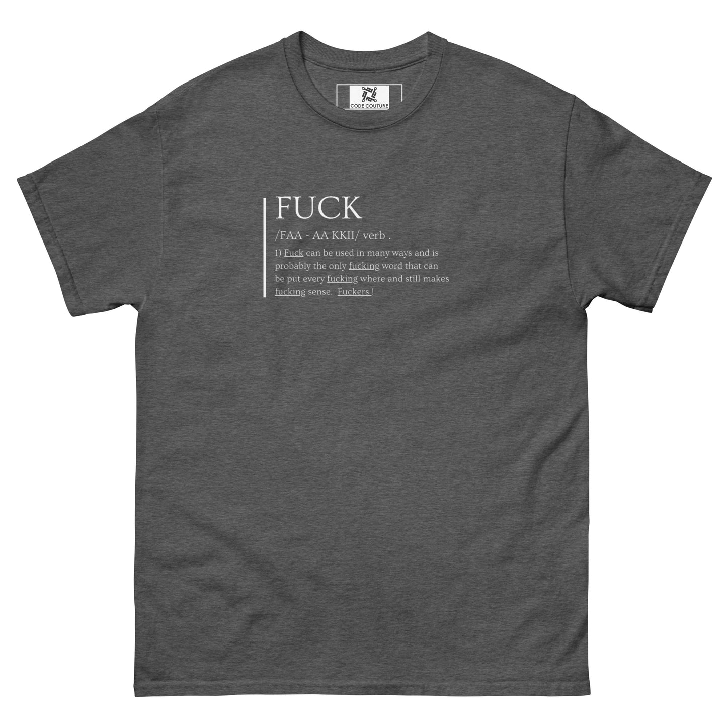 F#%K Definition tee - Dark