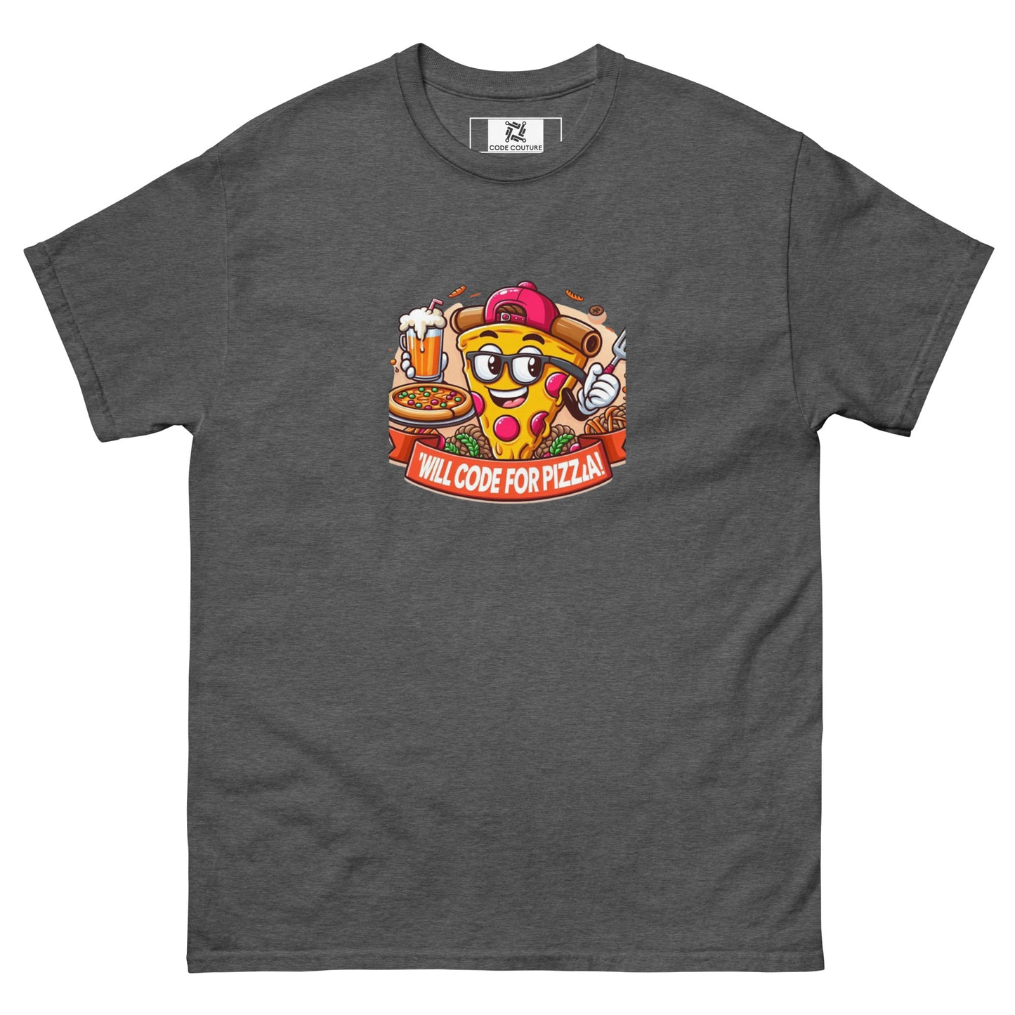 Code For Pizza tee - Dark