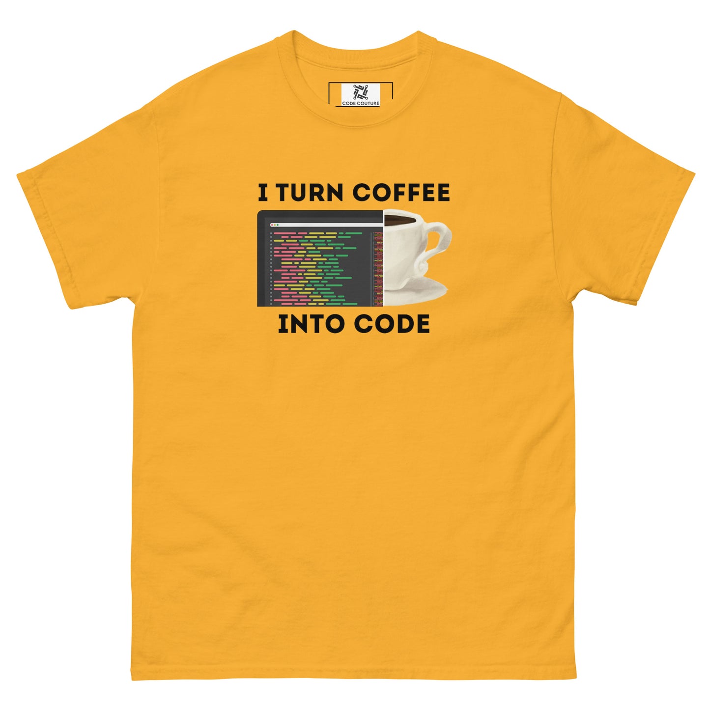 Coffee into Code classic tee - Light