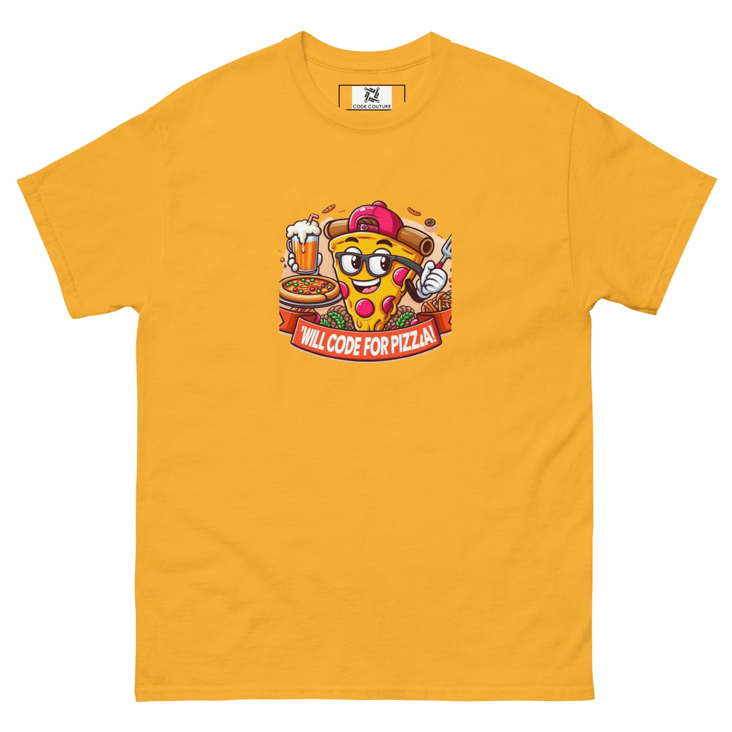 Code For Pizza tee