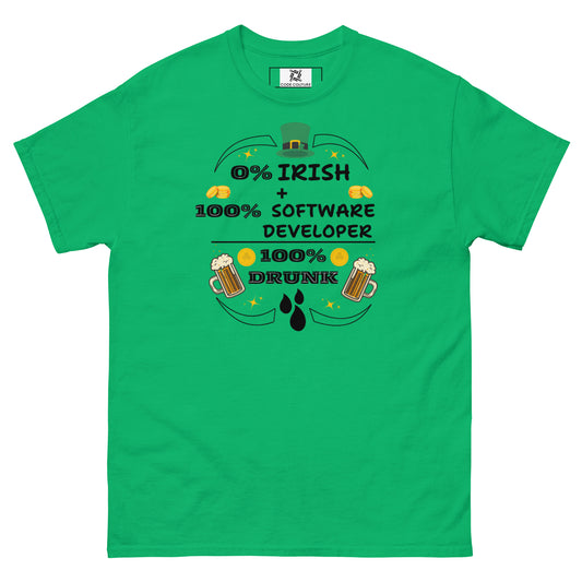 Drunk Developer classic tee - Green