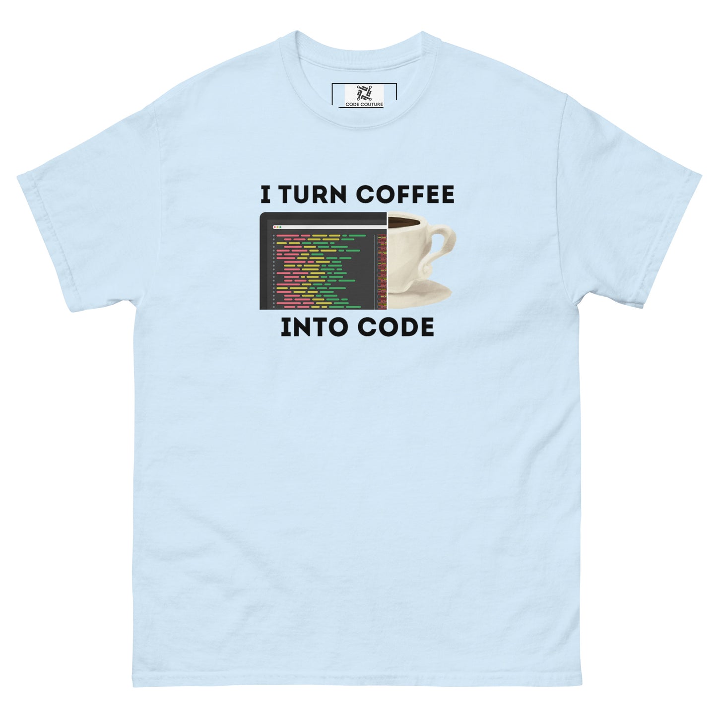 Coffee into Code classic tee - Light