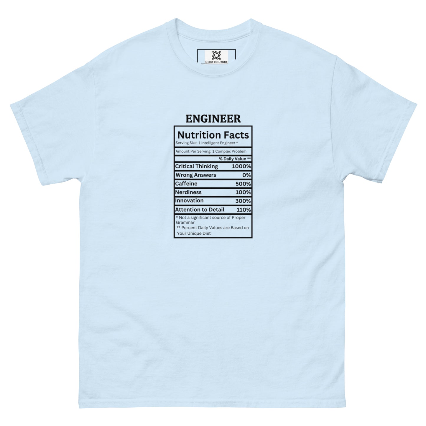 Nutrition Facts tee