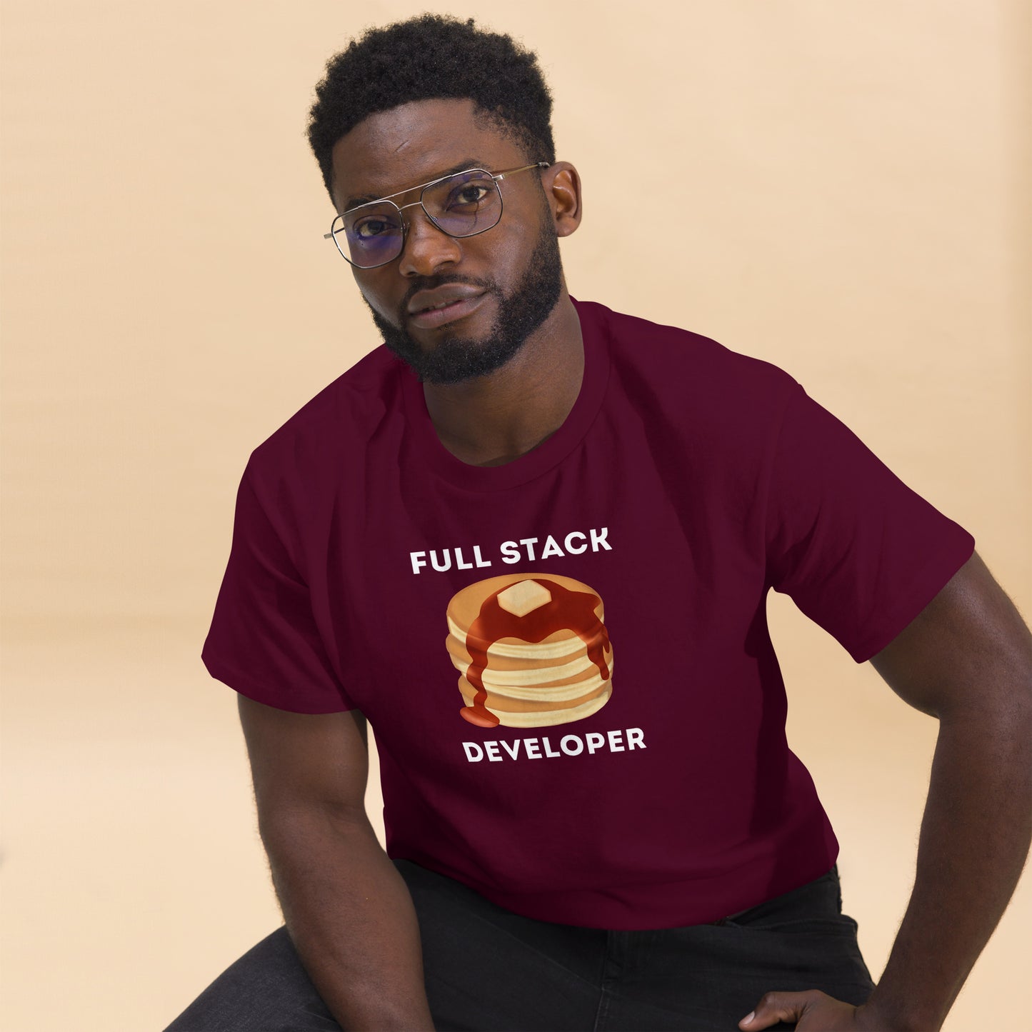 Full Stack Pancakes classic tee