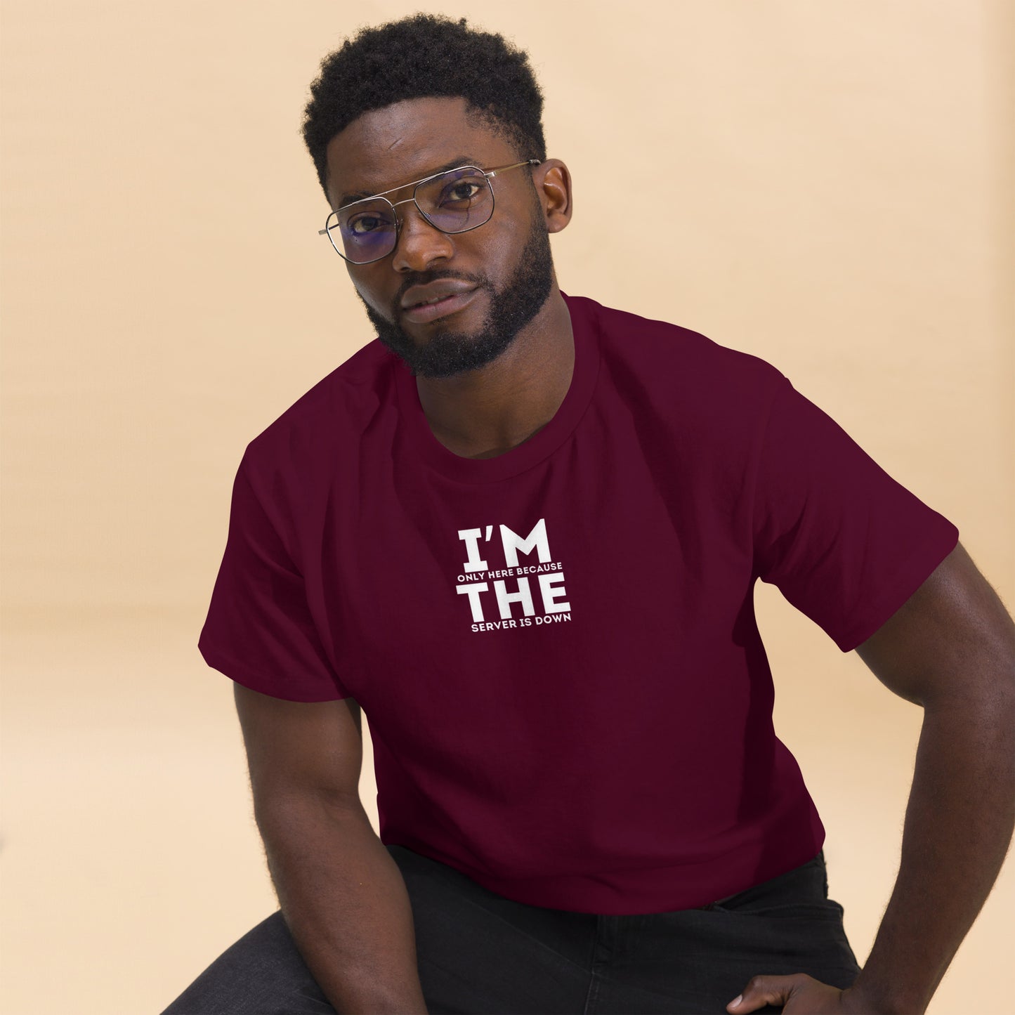 Why I'm here classic tee - Dark