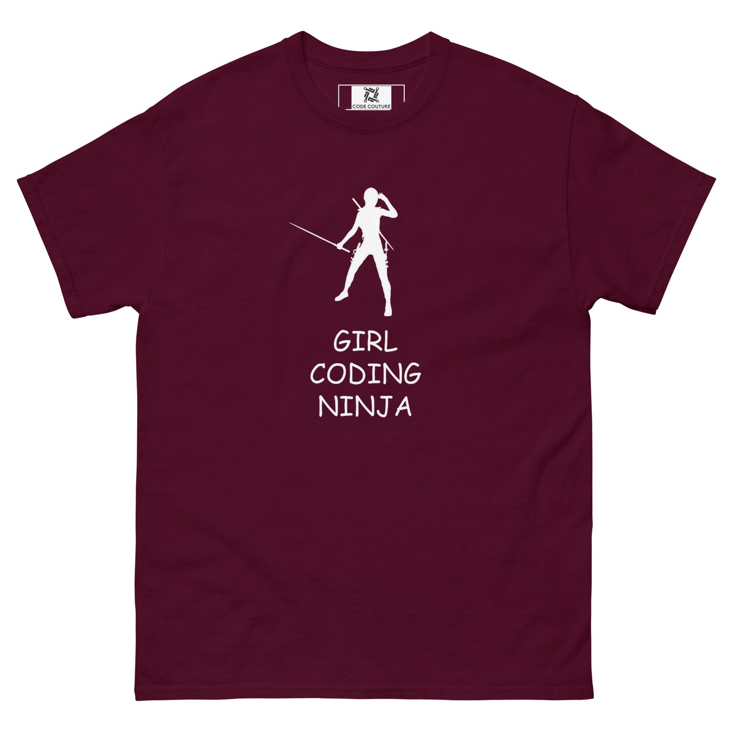 Girl Coding Ninja classic tee - Dark