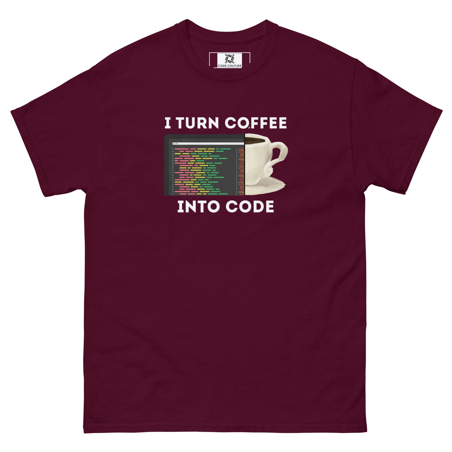 Coffee into Code classic tee