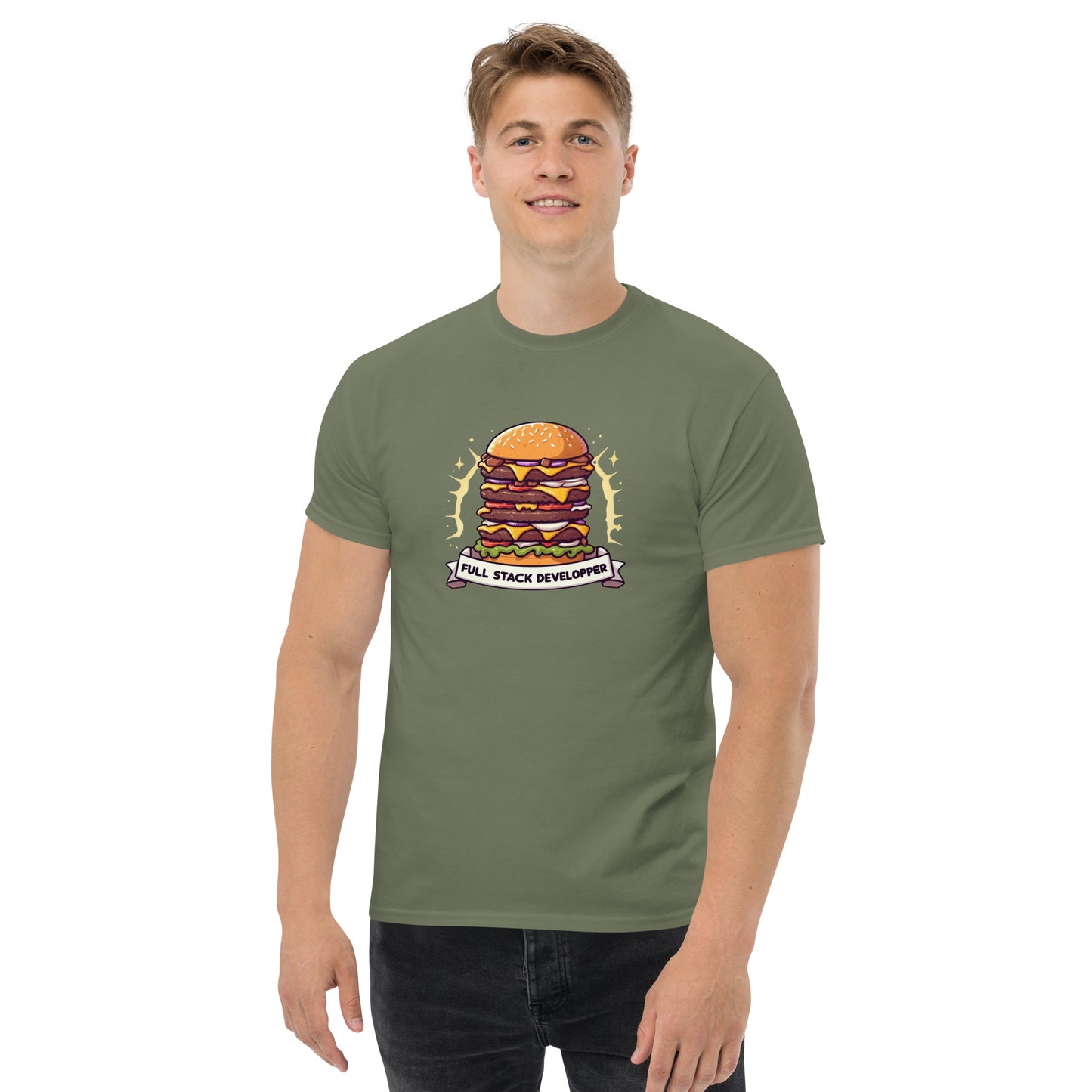 .Burgers Full Stacker tee - Dark