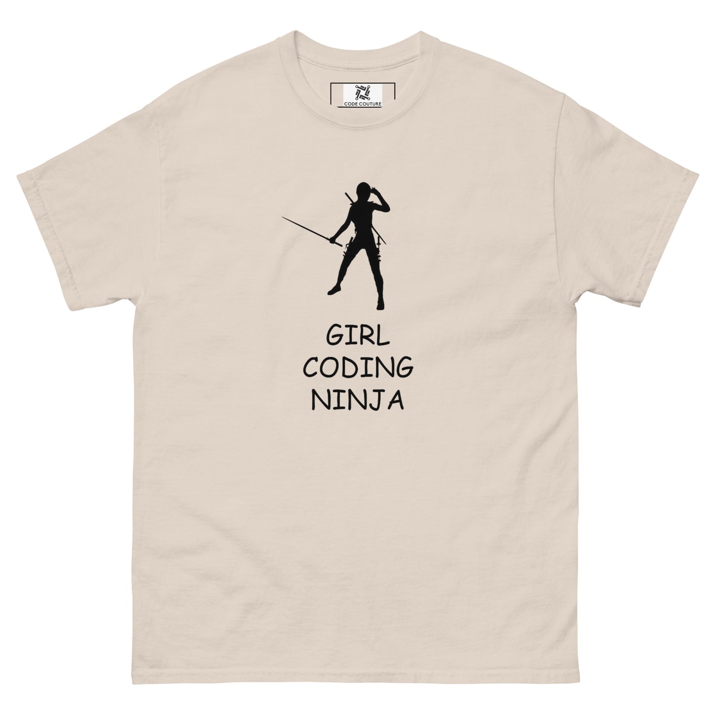 Girl Coding Ninja classic tee