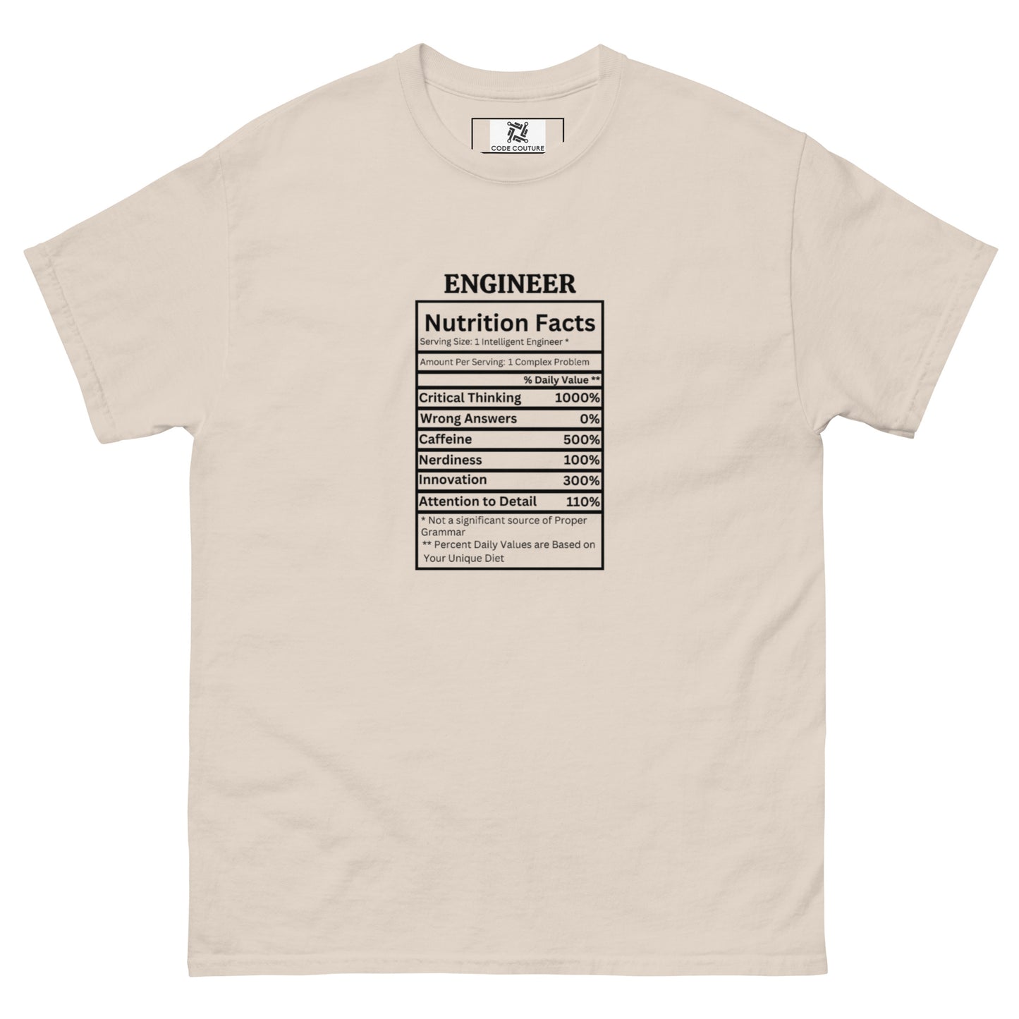 Nutrition Facts tee