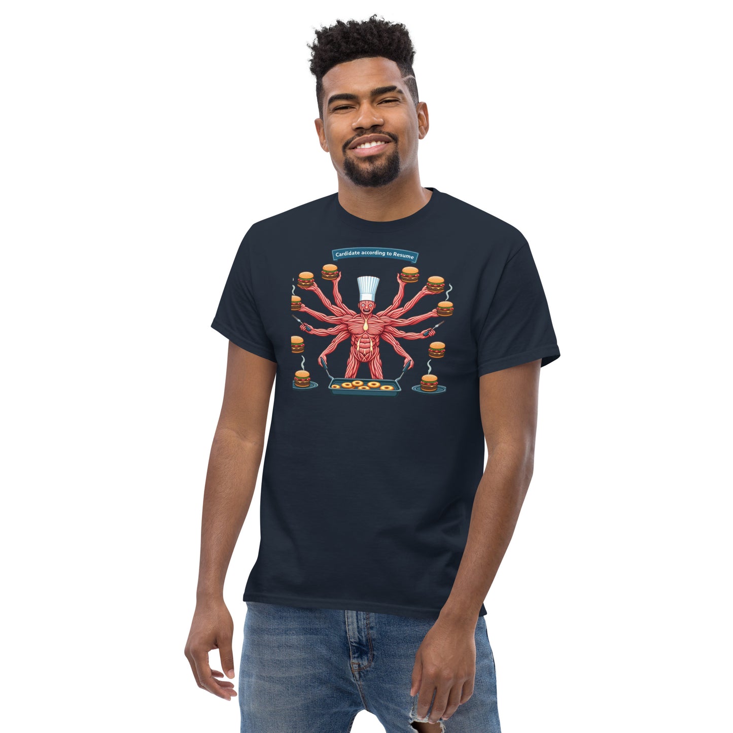 Candidate According to CV tee - Dark