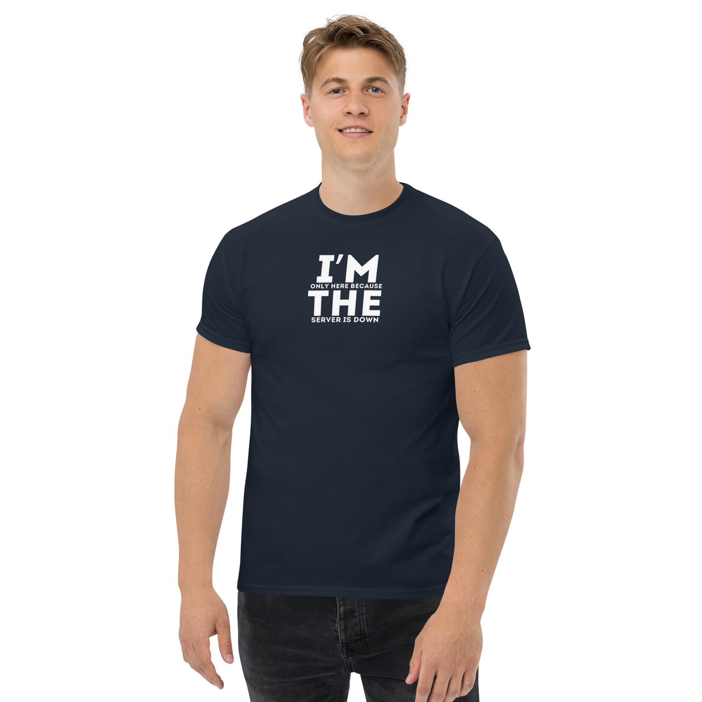 Why I'm here classic tee - Dark