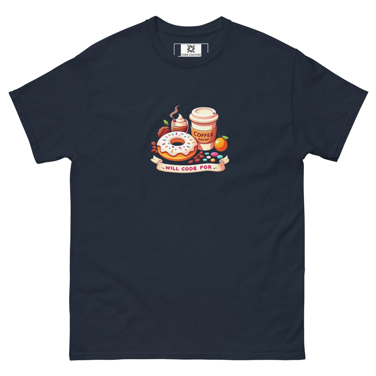 Code For Doughnuts tee - Dark