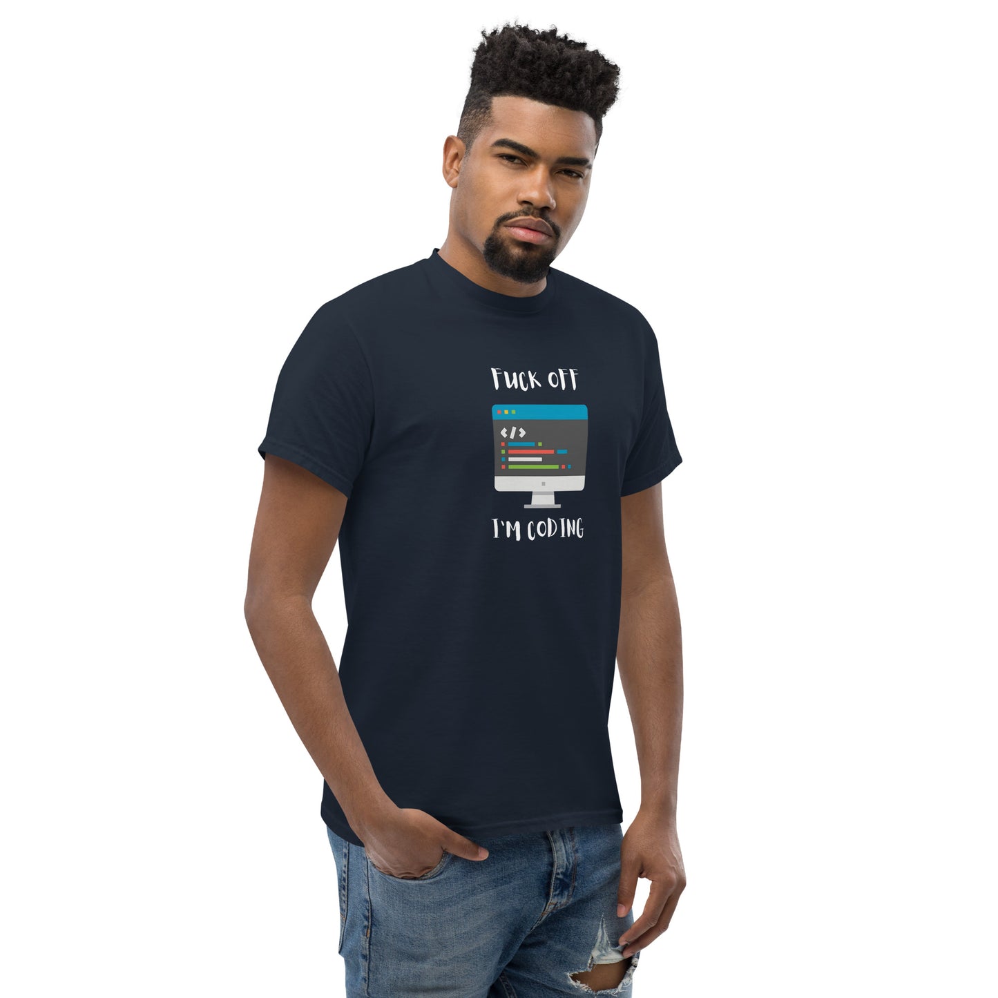 F Off I'm Coding tee - Dark