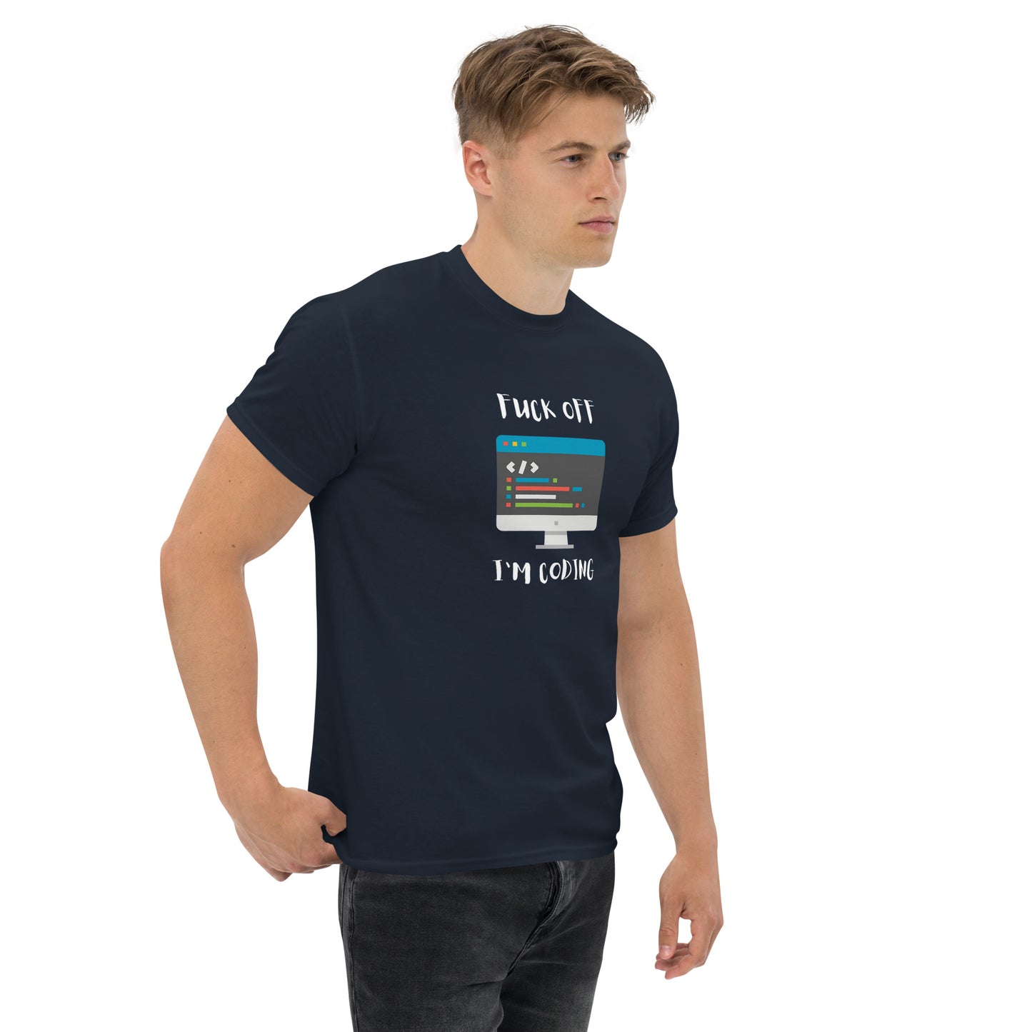 F Off I'm Coding tee - Dark