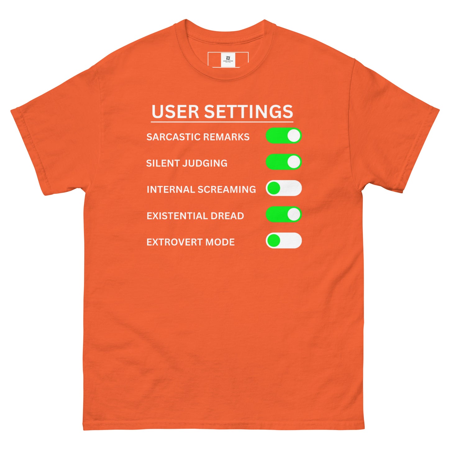 User Settings - Dark